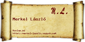 Merkel László névjegykártya