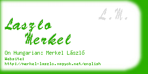 laszlo merkel business card
