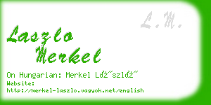 laszlo merkel business card